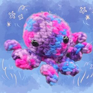 Colorful Plush Octopus Toy